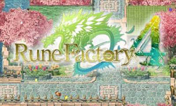 Rune Factory 4 title screen for Nintendo 3DS